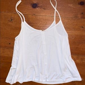 American Eagle White Spaghetti Strap Tank - S